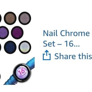 Nail Chrome Powder Set - 16 Colors
